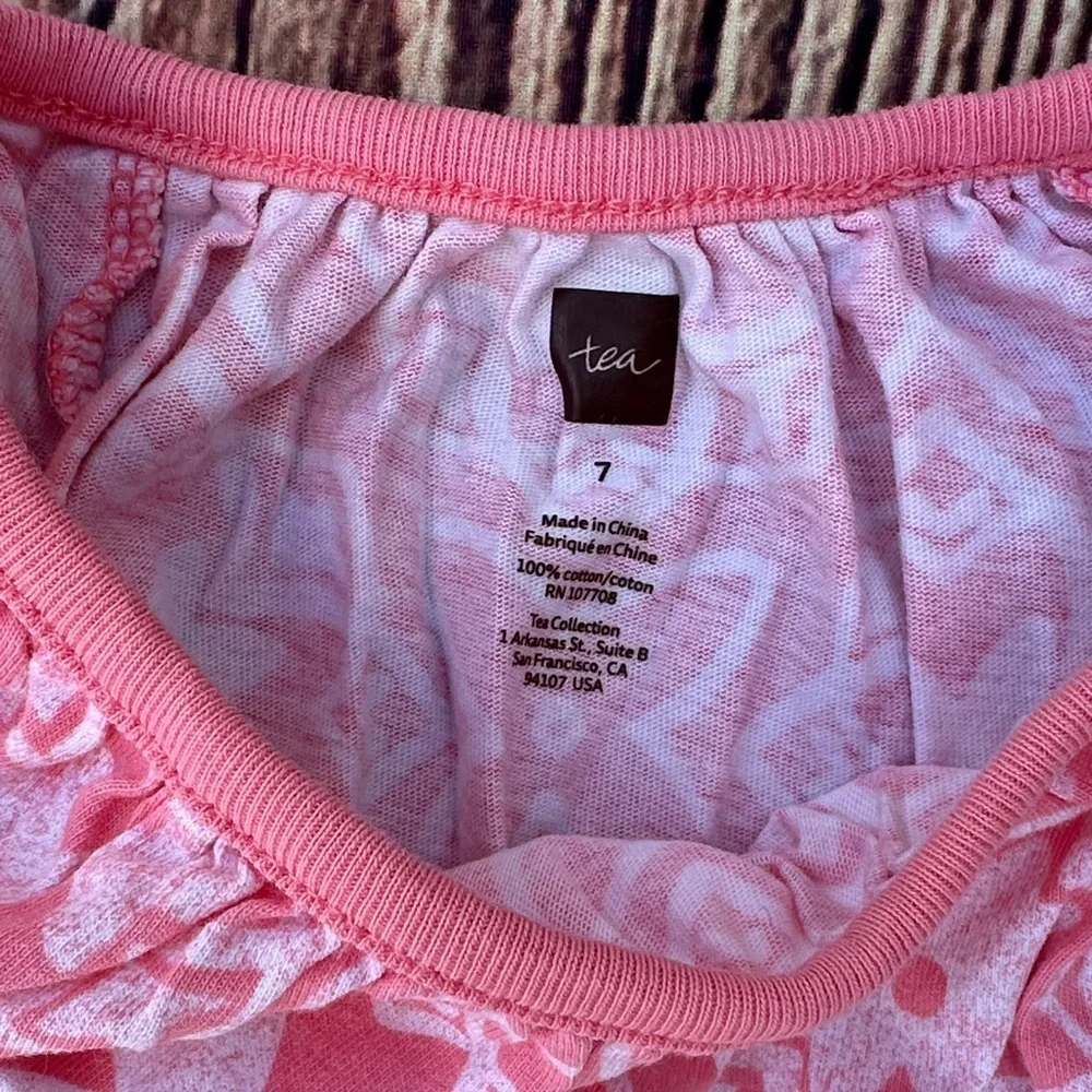 Tea Collection coral Pink Patterned Kids